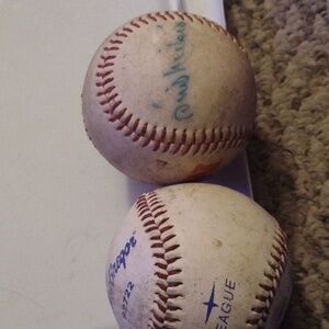 Phil Neikro Autographed Baseball and MacGregor game used Ball